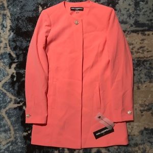 Karl Lagerfeld Coral Pink Jacket NEW TAGS Size 2